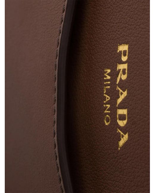 Prada Brown Medium Prelude Leather Handbag