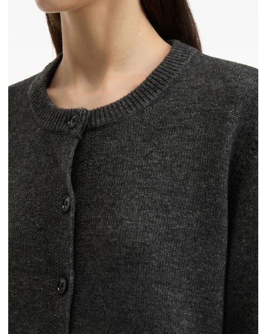 B+ AB Black Layered Buttoned Cardigan