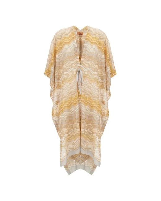 Missoni Natural Sequin-Embellished Zigzag-Knit Midi Dress