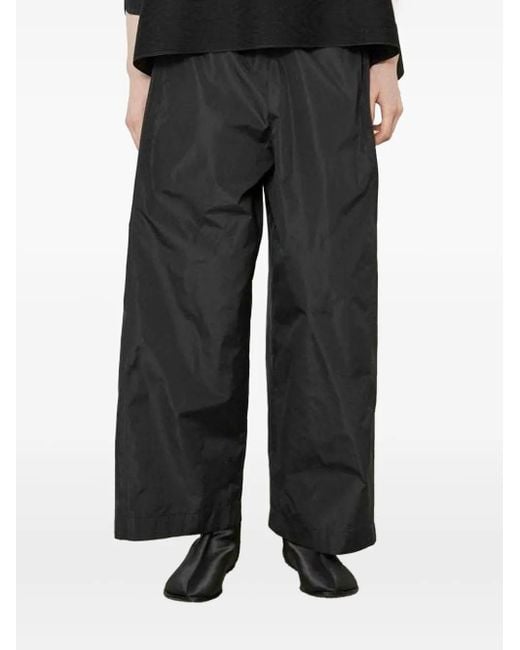 MEIMEIJ Black Pleated-Panel Trousers