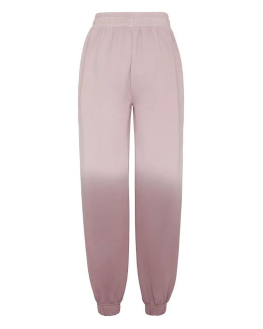 Philipp Plein Purple Logo-Patch Track Pants
