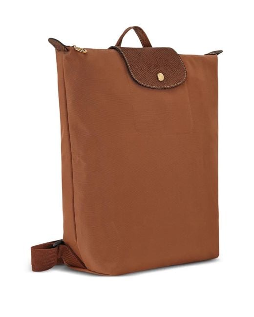 Longchamp Brown Medium Le Pliage Original Backpack
