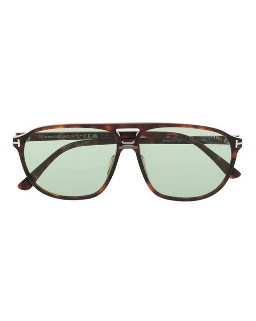 Tom Ford Green Square Frame Sunglasses for men