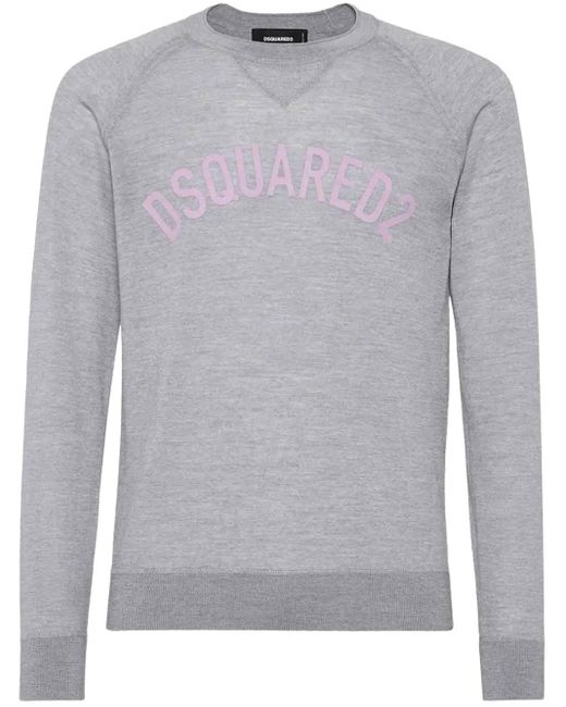 DSquared² Fijngebreid T-Shirt in het Gray voor heren