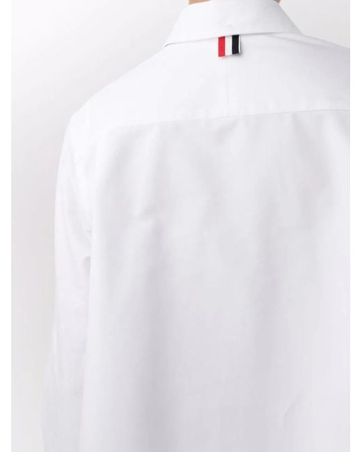 Thom Browne White Rwb Bow-Tie Blouson Shirt