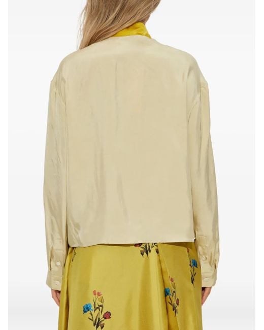 Blusa con lazo Marni de color Yellow