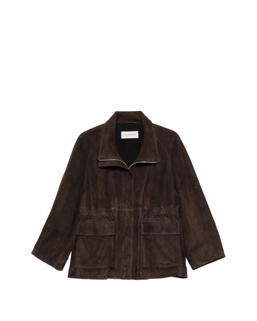 Nour Hammour Black Quai Suede Jacket