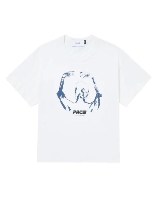Pace White Printed T-Shirt