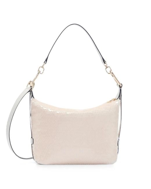 Furla Natural Tonie Sequin Shoulder Bag
