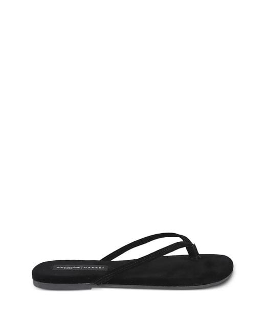 Manebí Black Suede Sandals