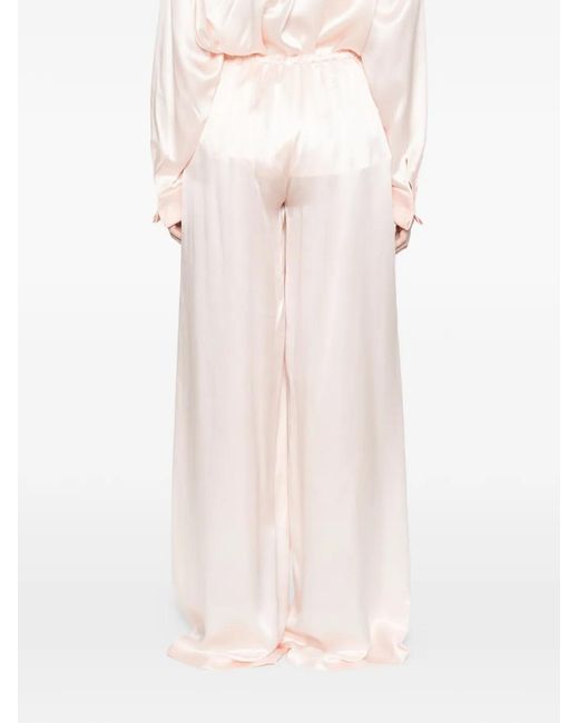 Ermanno Scervino White Elasticated-Waistband Trousers