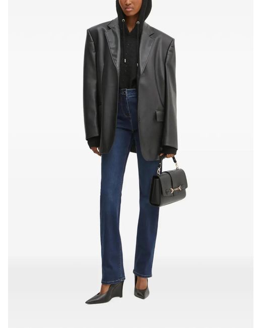 Morgan Blue Pascal Straight-Leg Jeans