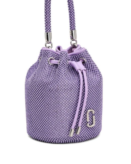 Mini sac seau The Rhinestone Marc Jacobs en coloris Purple