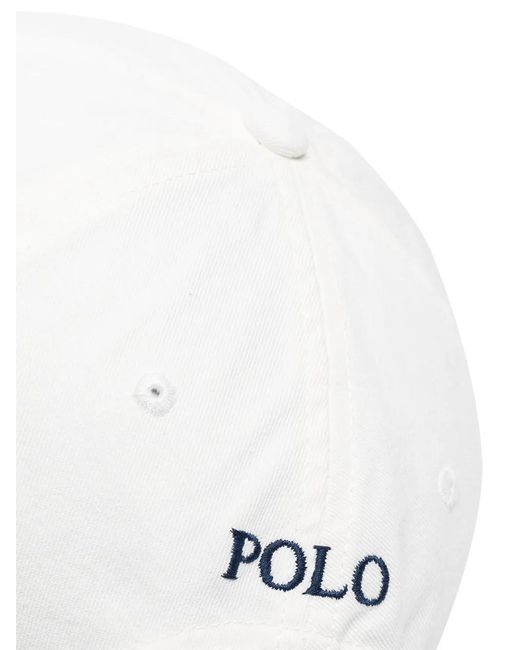 Polo Ralph Lauren White Classic Sport Cap for men