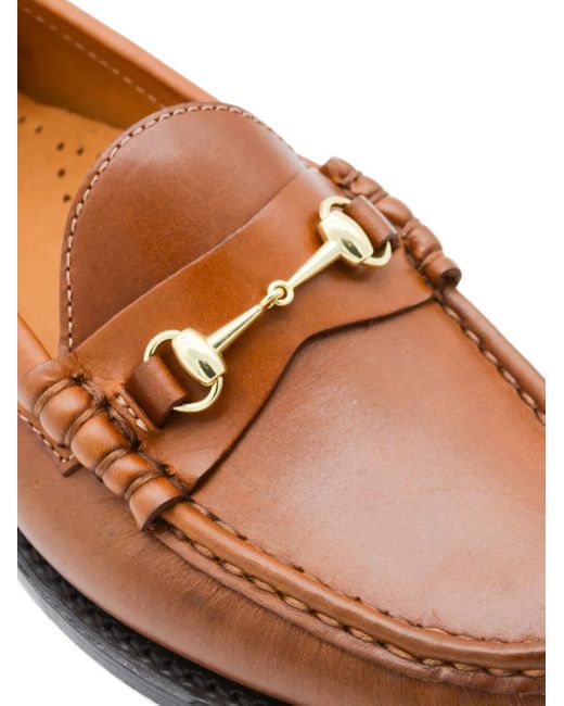 Sebago Brown Horsebit Leather Loafers