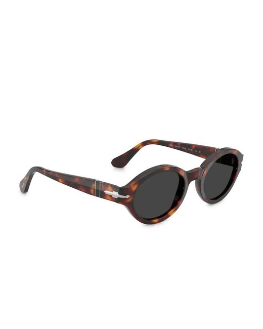Persol Black Oval-Frame Sunglasses