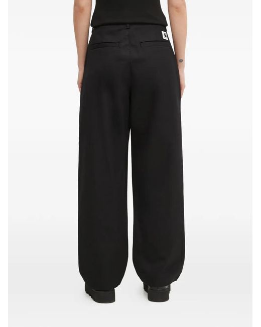 Carhartt Black Logo-Patch Trousers