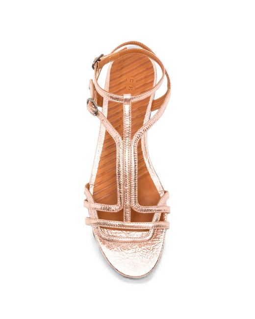 Chie Mihara Metallic Buckle-Fastening Sandals