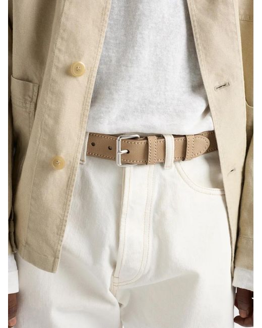 Prada Brown Nubuck Leather Belt for men