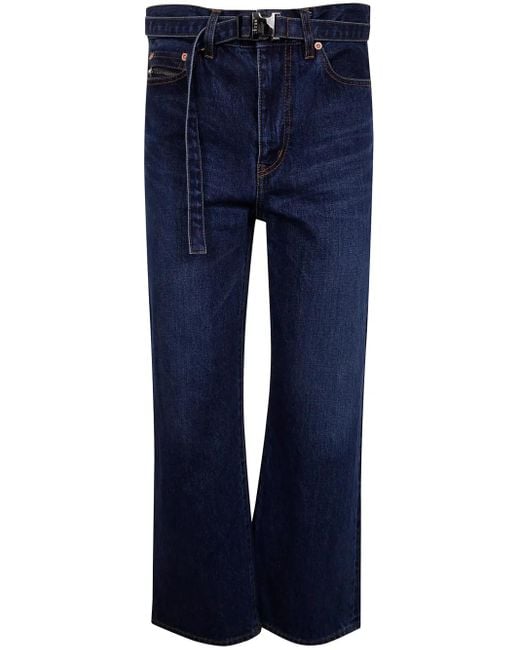 Sacai Blue Belted Jeans