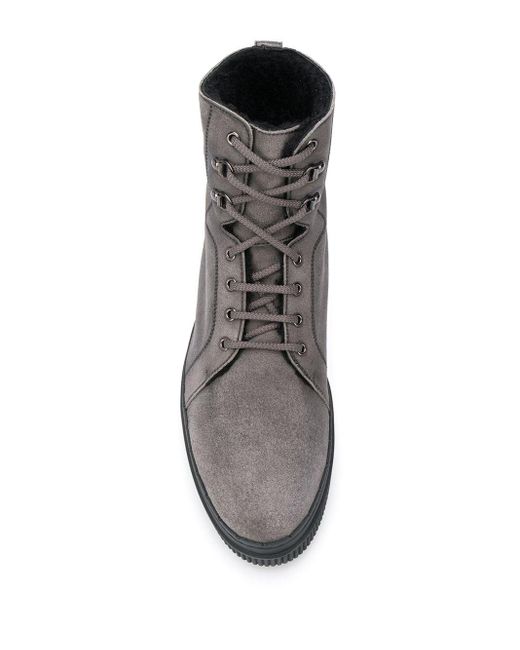 Tod's Leer Desert Laarzen in het Grijs voor heren - Lyst