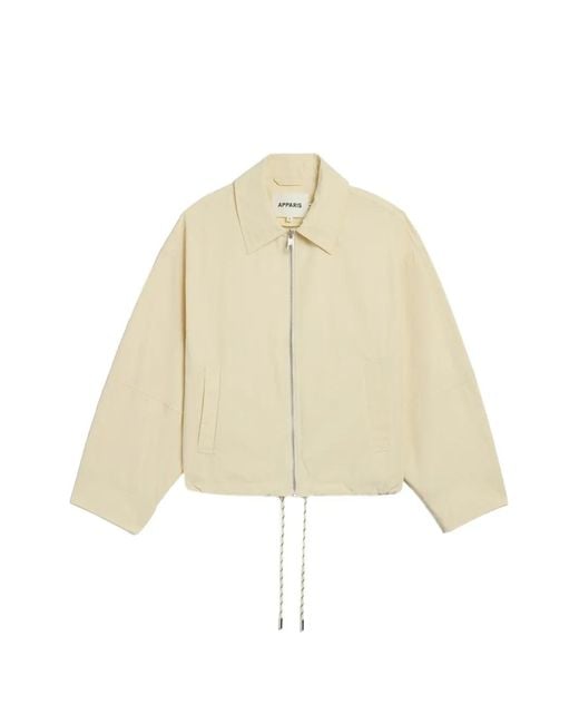 Apparis Natural Ada Drawstring Mini Skirt