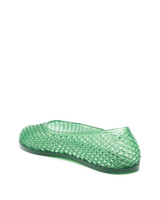 Ancient Greek Sandals Green Iro Ballet Flats