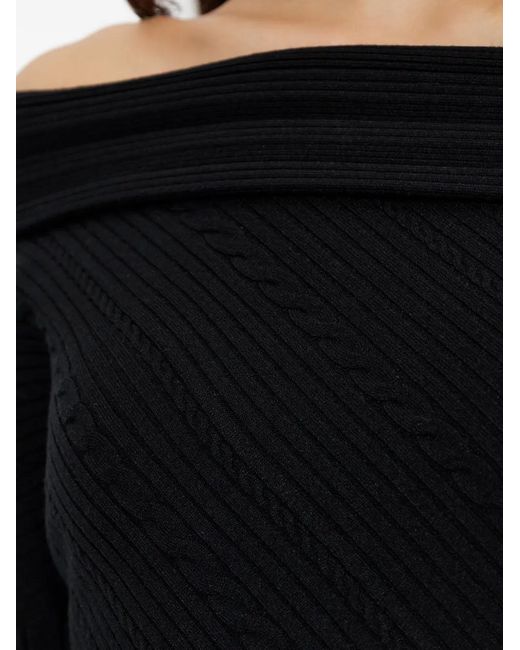 IRO Black Off-Shoulder Sweater