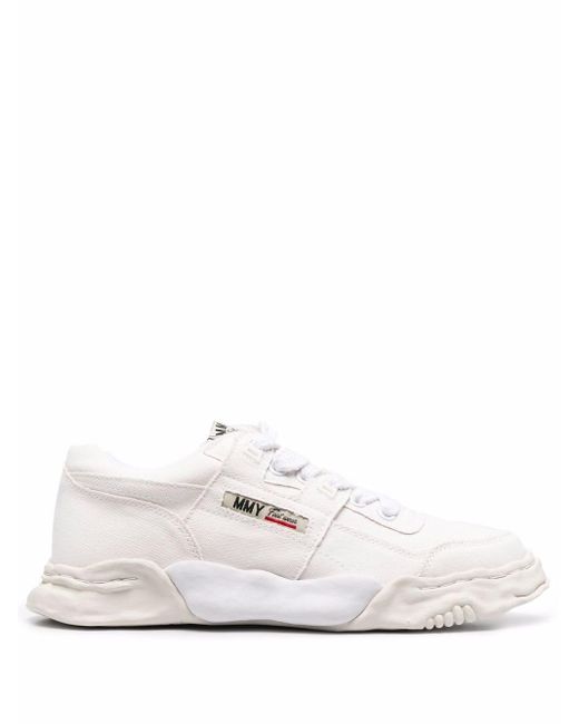 Maison Mihara Yasuhiro Lace-up Low-top Sneakers in White - Lyst
