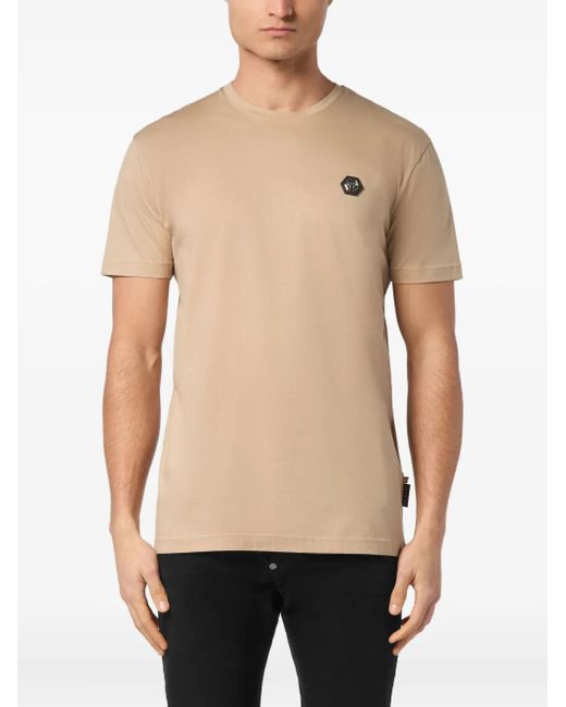 Philipp Plein Natural Basic T-Shirt for men