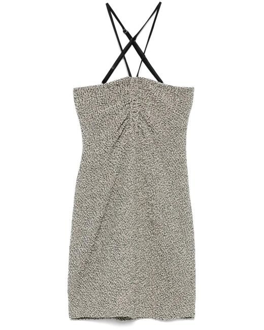Nanushka Gray Rois Mini Dress