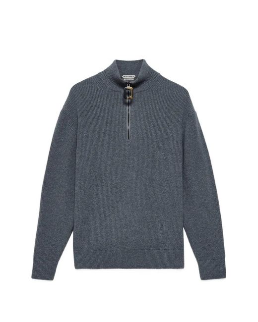 J.W. Anderson Blue Half-Zip Sweater for men