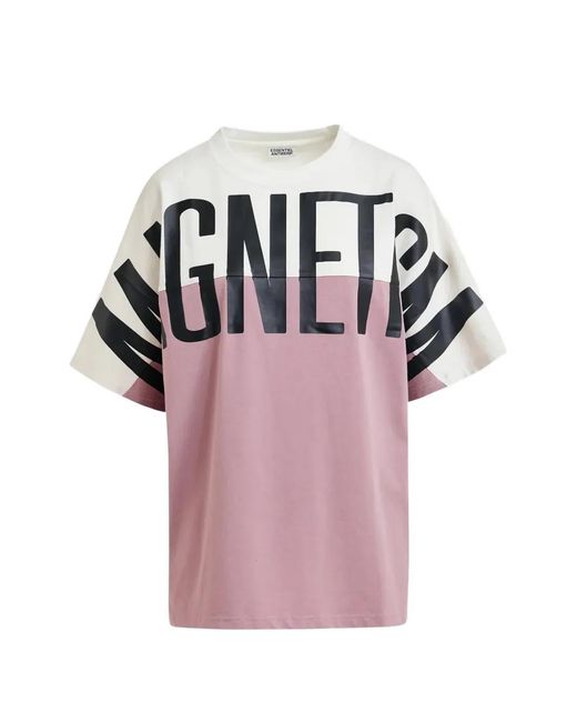 Essentiel Antwerp Pink Magnetism Colourblock T-Shirt