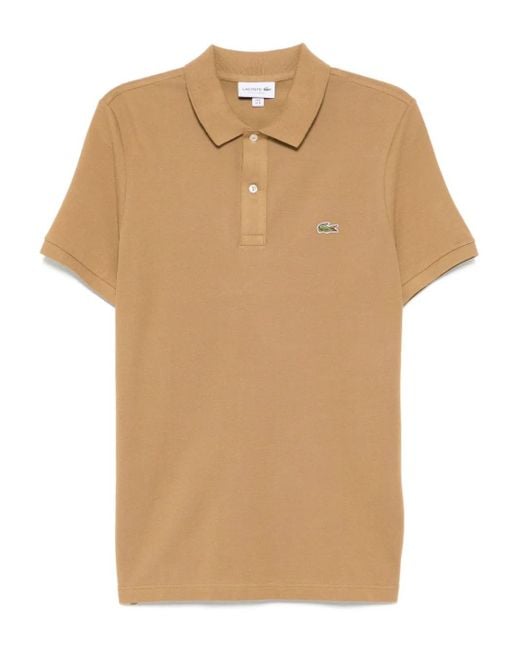 Lacoste Men's Natural Logo-embroidered Polo Shirt