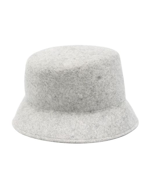 Ermanno Scervino Gray Safety-Pin Bucket Hat