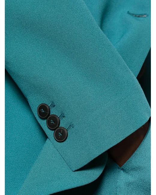 Forte_forte Blue Single-Breasted Notched-Lapels Jacket