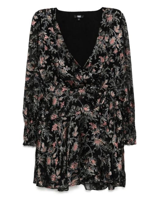 PAIGE Black Audriana Mini Dress