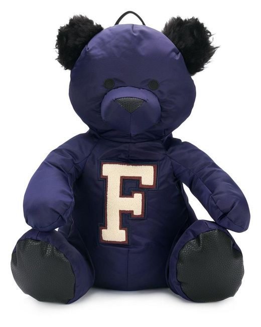 PUMA Fur Teddy Bear Backpack in Blue | Lyst