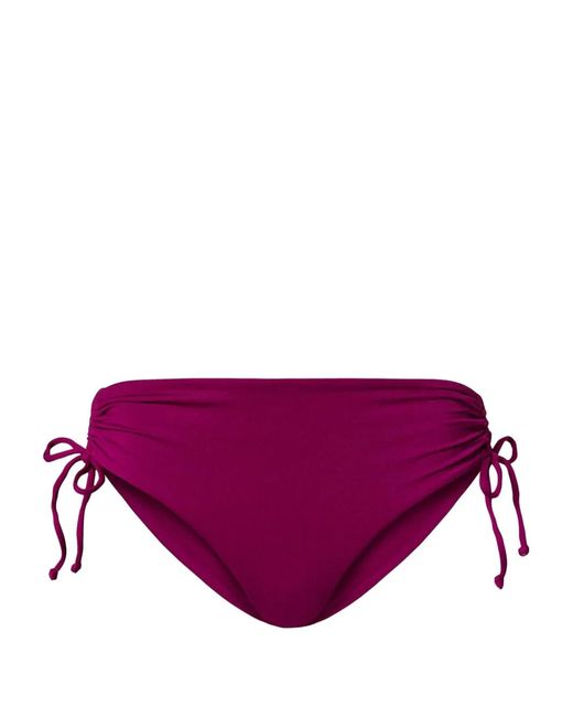 Twinset Purple Ruched Bikini Bottoms