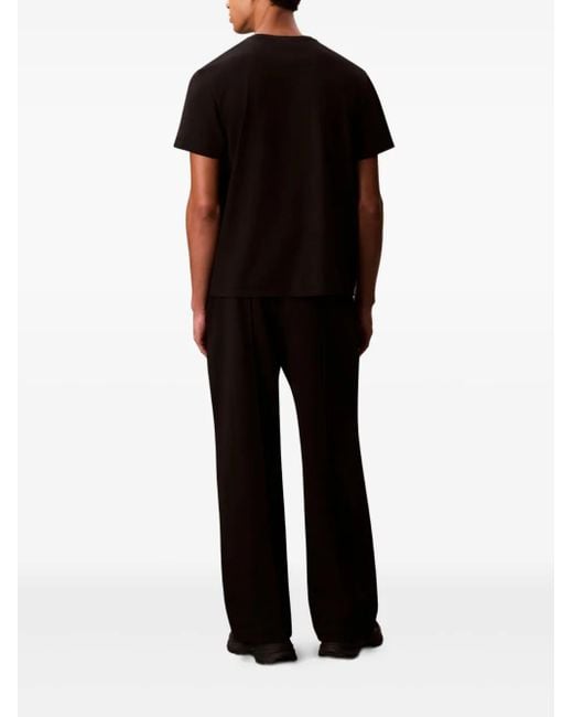 Calvin Klein Black Pantalon De Jogging À Logo for men