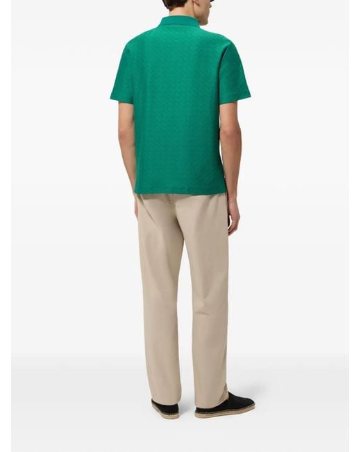 Missoni Green Polo À Motif Zig-Zag for men