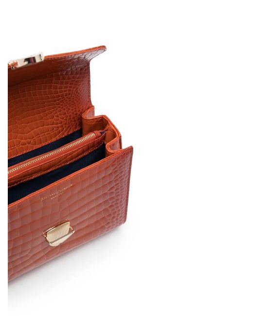 Aspinal Red Mini Sac À Main Mayfair