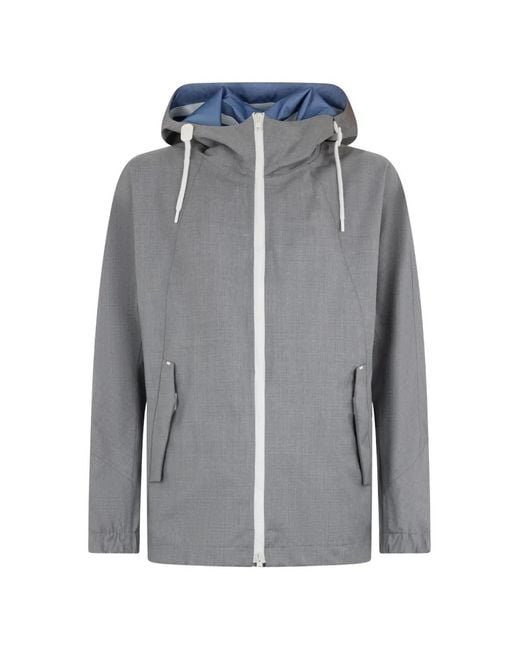 Chaqueta Con Capucha Herno de hombre de color Gray