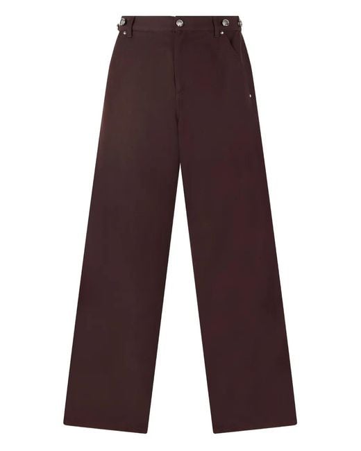 Roberto Cavalli Purple Button-Fastening Pocket Trousers for men