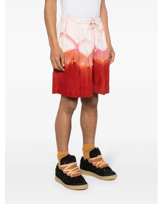 STORY mfg. Red Bridge Grapefruit Clamp-Dye Shorts