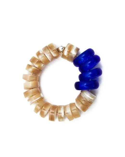 Santaniello Blue Mother-Of-Pearl Lento Ring