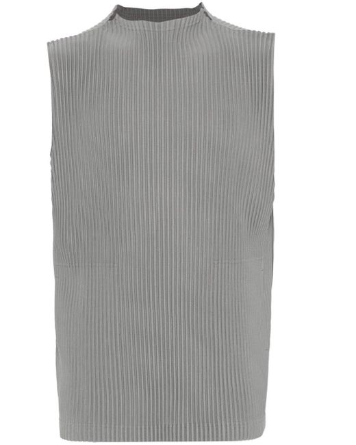 Homme Plissé Issey Miyake Gray Mc May Tank Top for men