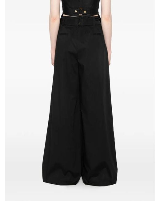 Twinset Black Wide-Leg Trousers
