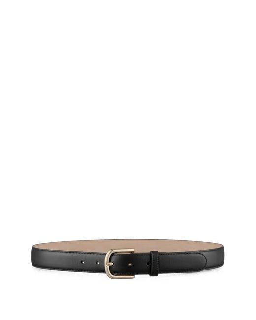 A.P.C. Black Leather Belt