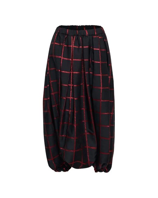 Comme des Garçons Blue Check-Pattern Jacquard Trousers